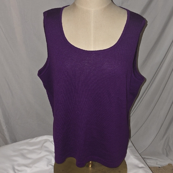 St. John Tops - St. John Rich Purple Tank Top